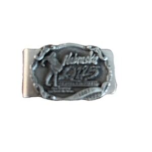 Nebraska 125 Silver Money Clip